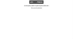 Desktop Screenshot of lesbonspneus.com